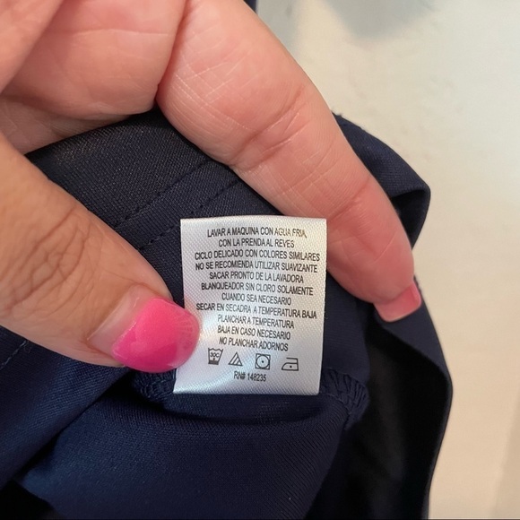 Tailorbyrd Sport Blue Geometric Golf Polo Short Sleeve Performance Shirt Size M - Picture 5 of 6